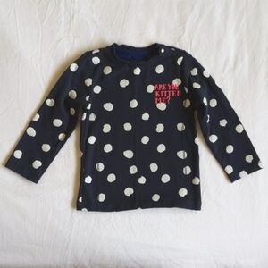 noppies baby abstract dot long sleeve graphic shirt 12 months baby girl